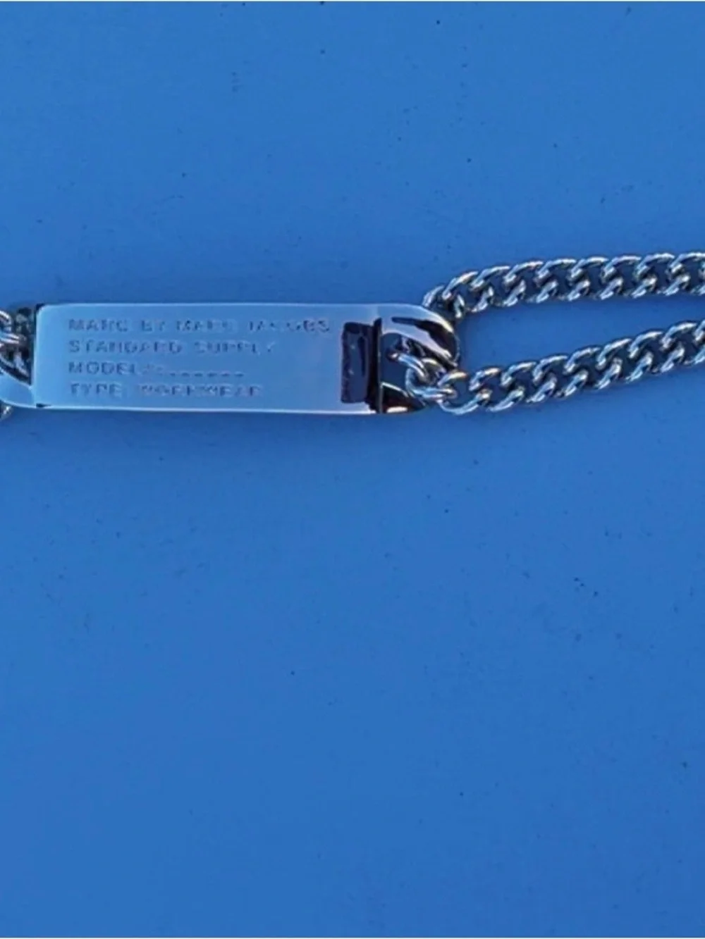 Marc by Marc Jacobs Standard Supply Workwear Chain Bracelet Silver Tone